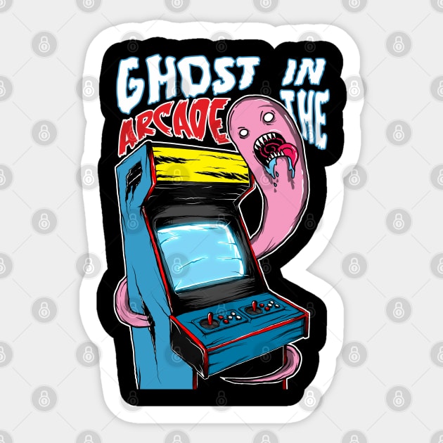 Ghost in the arcade Sticker by KimLeex